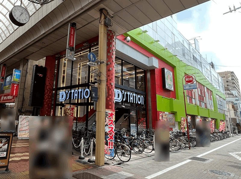 「D’station新小岩店」無料の自転車置場