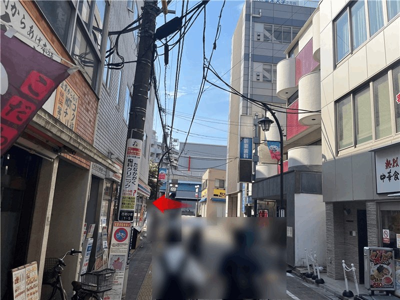 新小岩北口商店会から蔵前橋通りへ向かう道