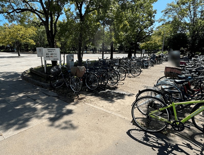 「新小岩公園」自転車置き場は蔵前橋通り側などに2カ所